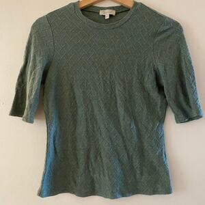 Green chenault knit top greenknit